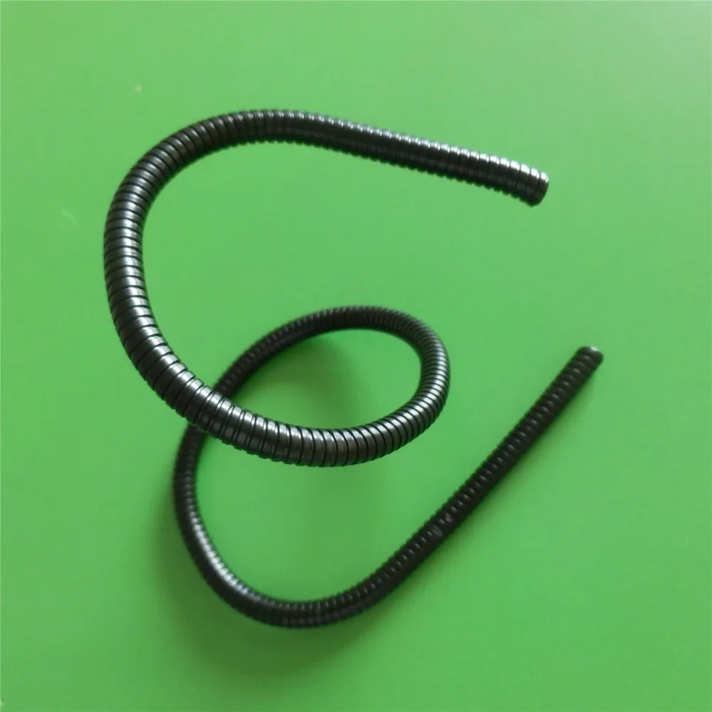 Electrophoresis black metal flexible tube gooseneck pipe for led lighting with wire