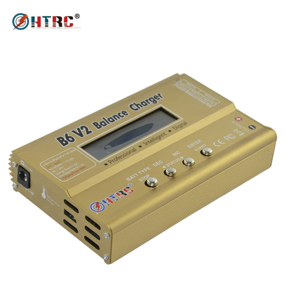 
HOT HTRC B6 V2 80W 6A Professional Digital Lipo Battery Balance Charger 6s lipo charger better than Imax B6 