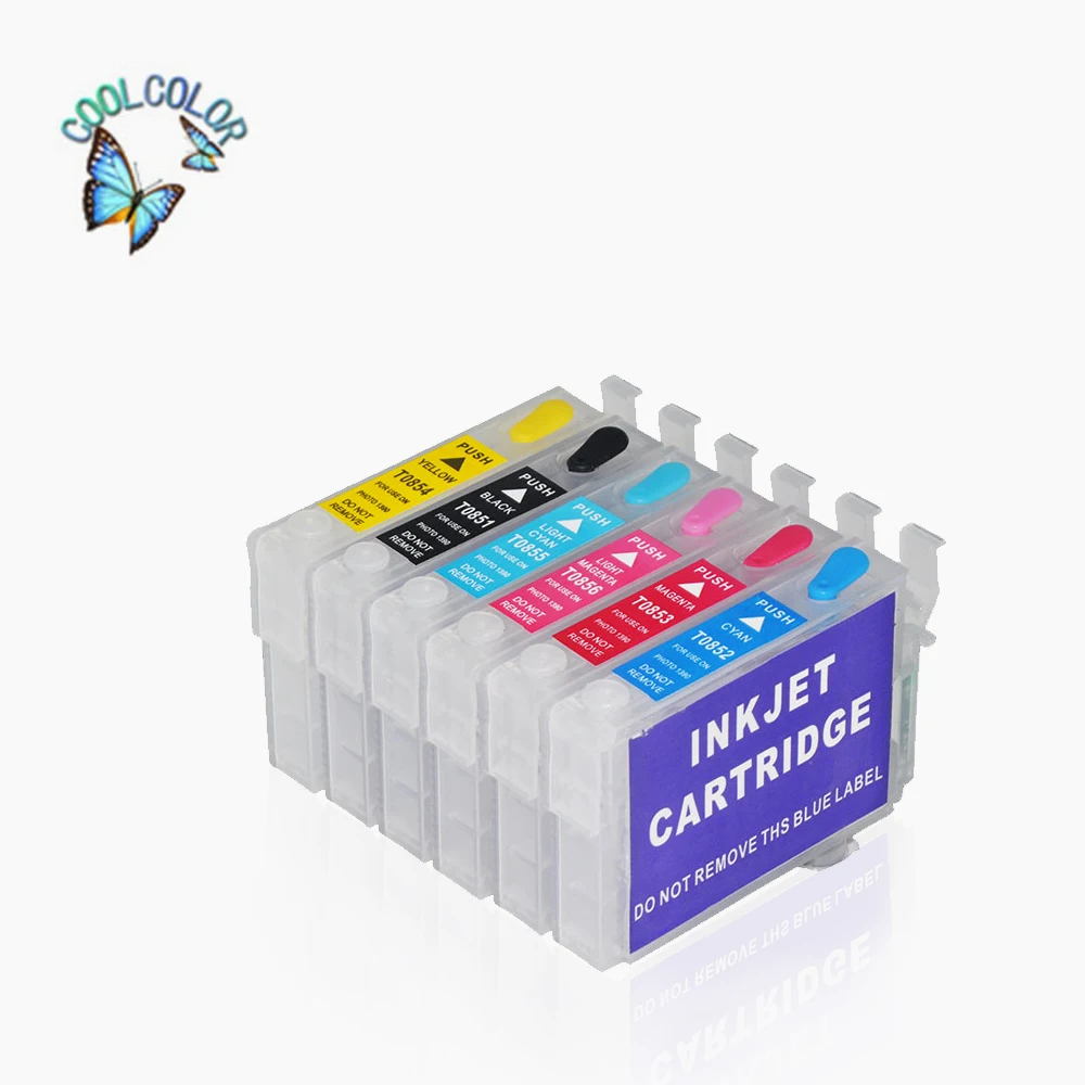 Новинка 2019, пустой картридж T0851N/T0852N/T0853N/T0854N/T0855N/T0856N без чипов, изготовленный в Китае