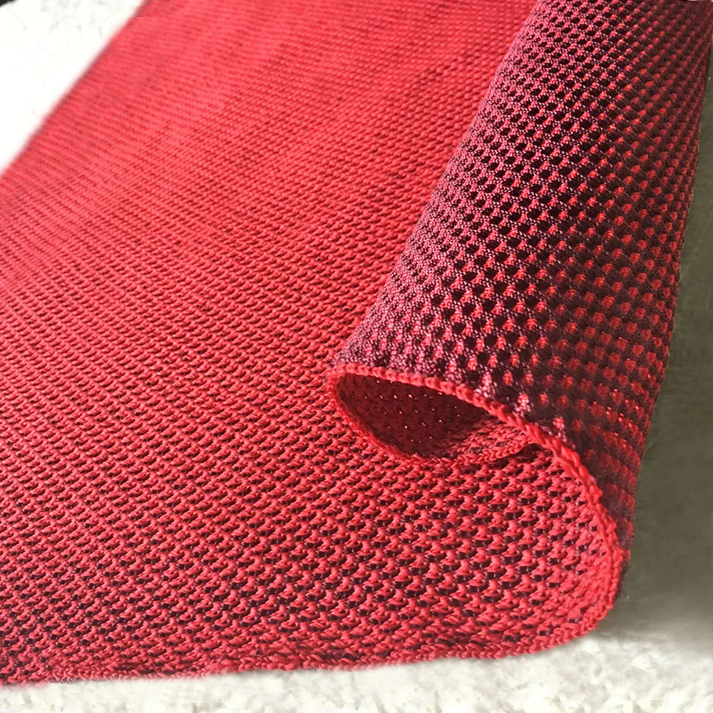 yarn dyed shoes upper material breathable fly knitted upper mesh fabric sport shoes fly knitting fabric
