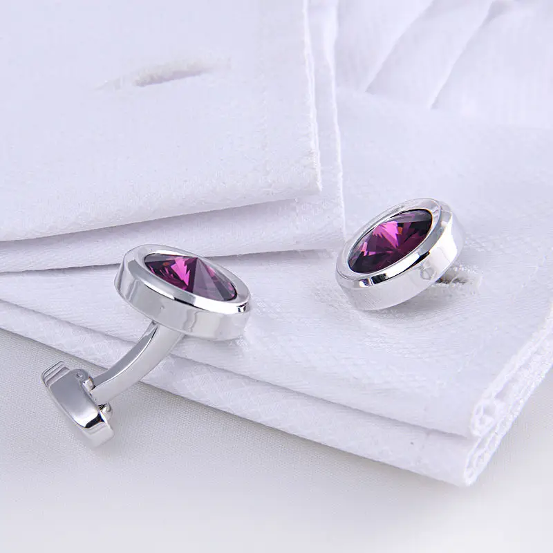 Роскошные запонки для смокинга с кристаллами для мужчин, подарок, мужские аксессуары для рубашки, запонки