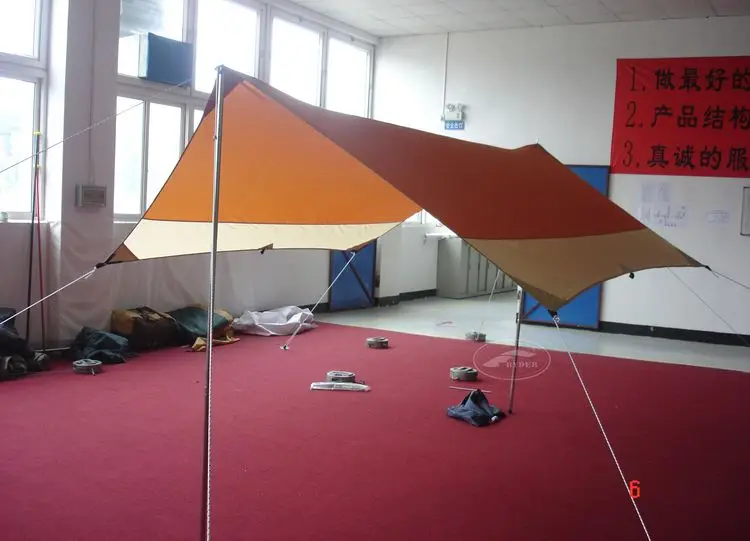 Personalized Custom Labelling Tarp Sun Shade Canvas Camping Shelter Outdoor Rain Sheet Top Quality Eco-Friendly Light Weight