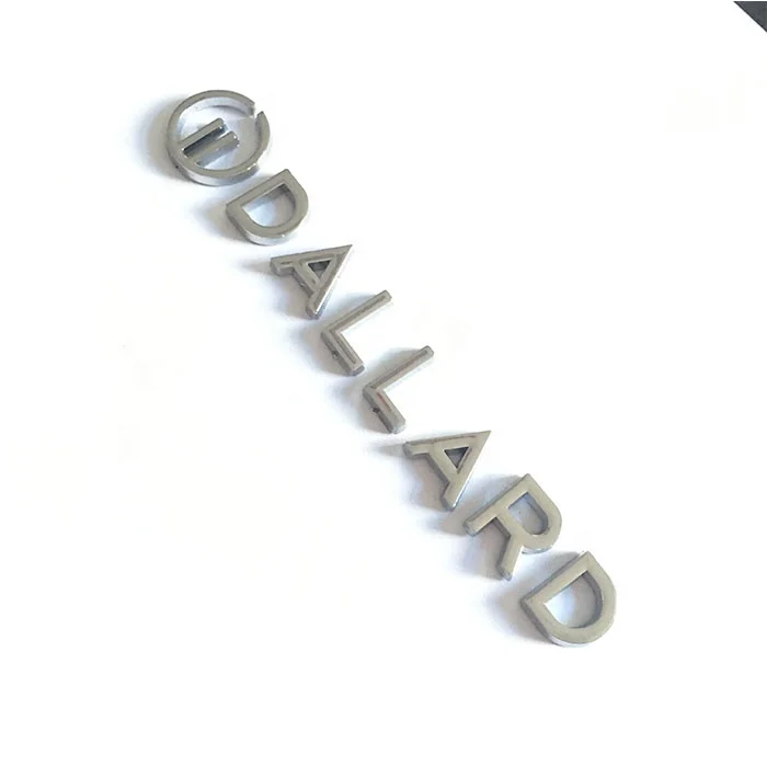 High Quality Separated Letter Type And  Car Sticker Style Custom Logo  Self Adhesive ABS Chrome Plastic Emblem