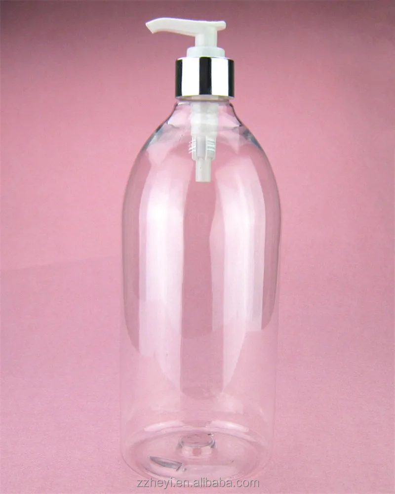 1 Litre transparent cheap1 litre plastic bottle for cosmetics packaging