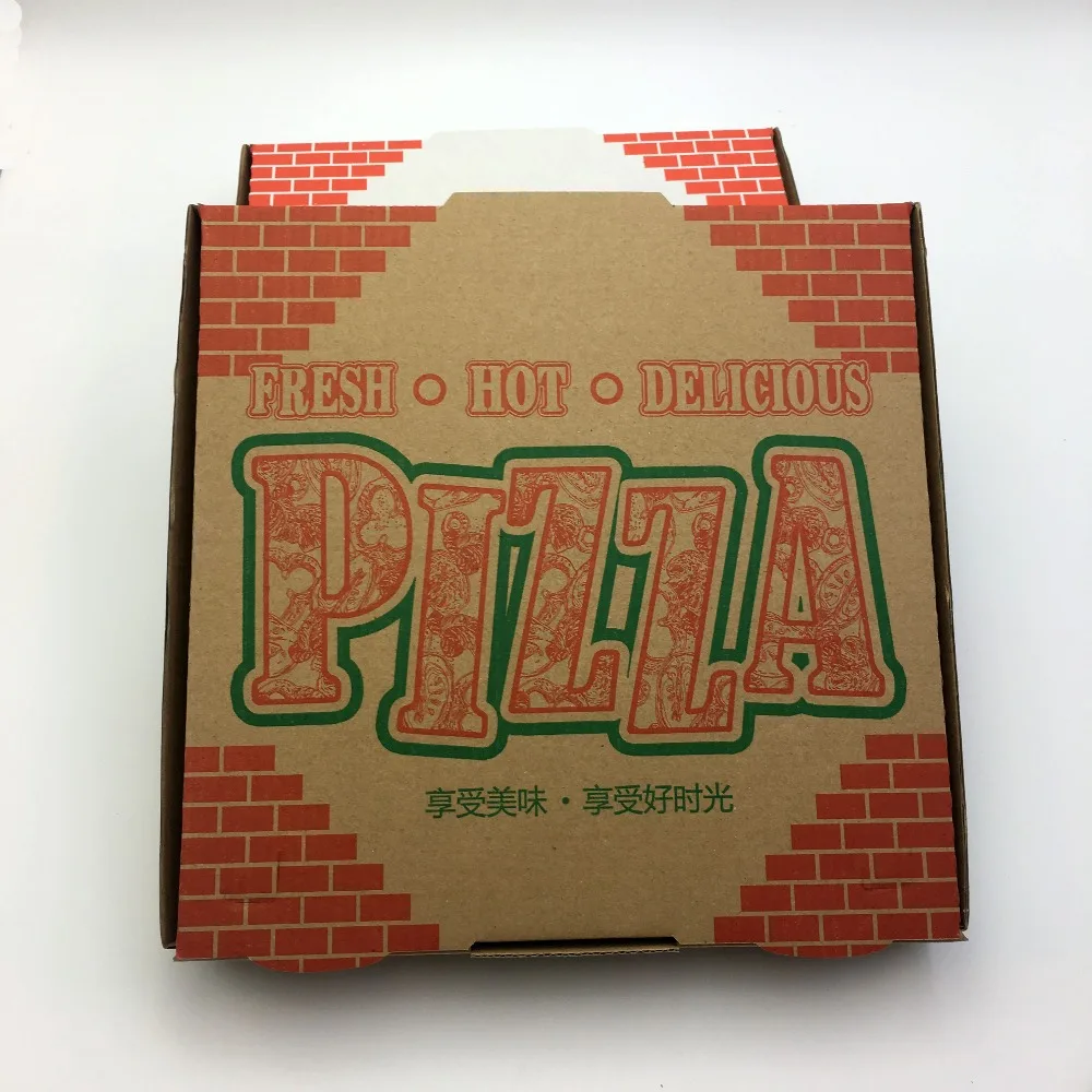 Factory Price Custom Corrugated Brown Paper 12 inch Pizza Box