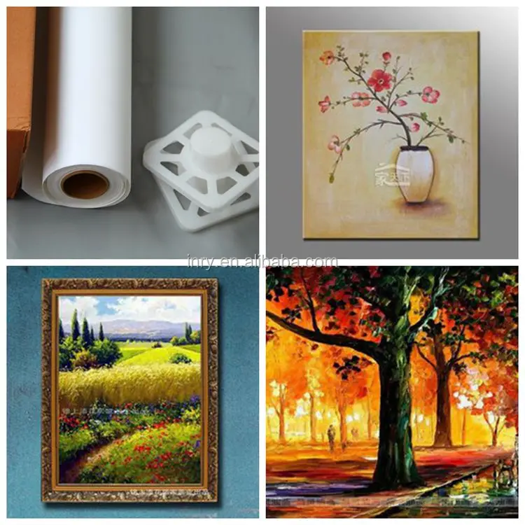 Водонепроницаемый холст художника, яркая белая эко-растворимая Глянцевая струйная ткань, 380 г/м2