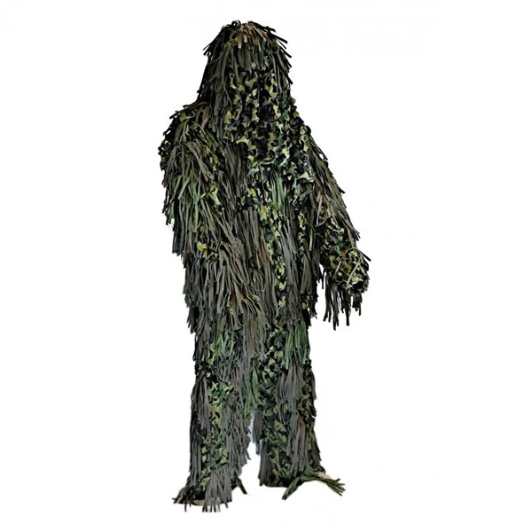 custom ghillie suit China XinXing mesh fabric light weight camo ghillie suit