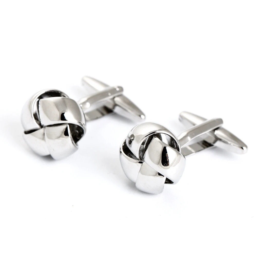 Cheap Silver Knot Men Shirt Cufflinks