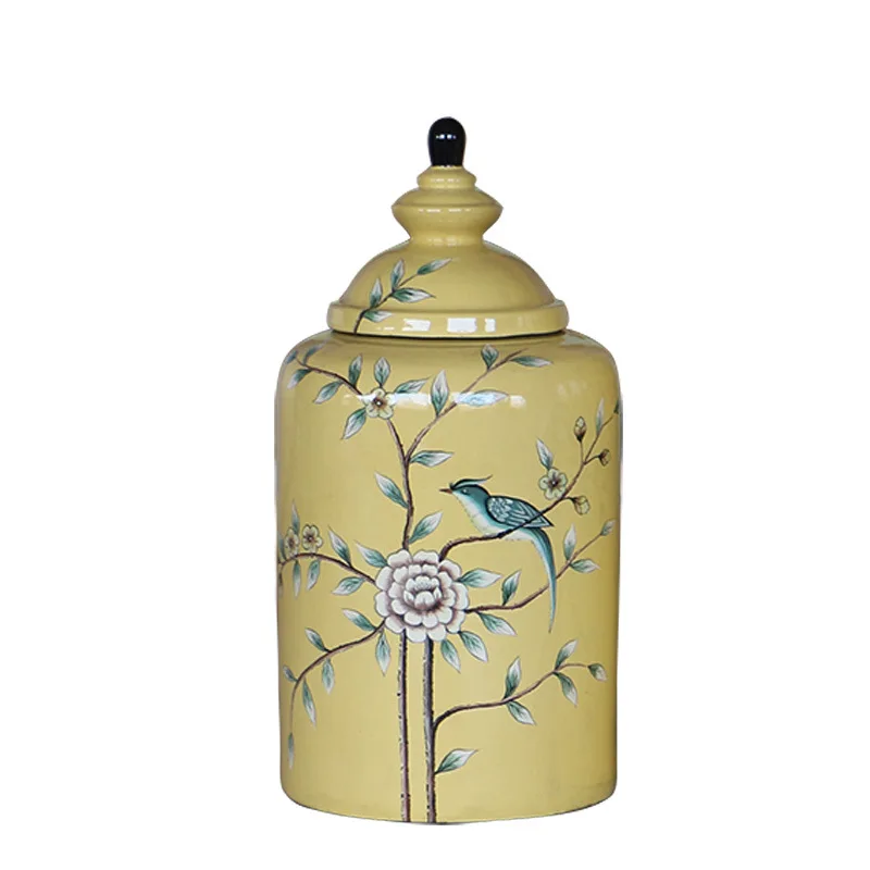 Jingdezhen ceramic jar with new model porcelain vase with flower painting