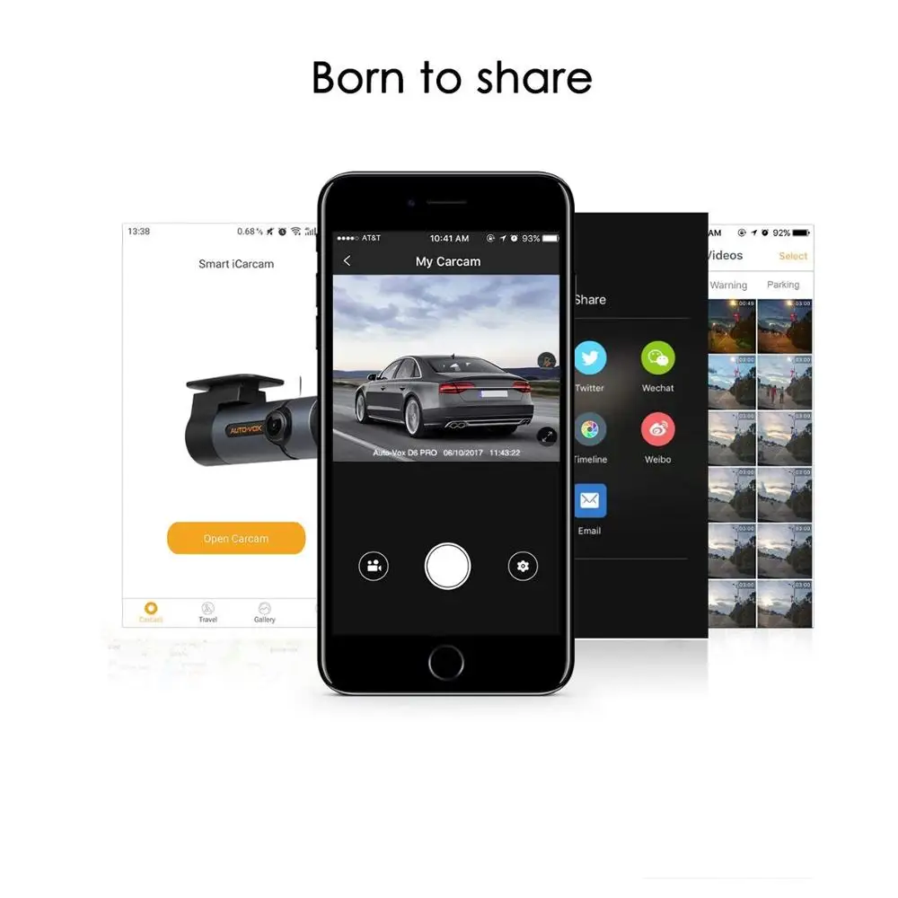 Mini WiFi Car DVR Dash Cam 140 Wide Angle Night Vision Car DVRS Wireless Smart Car Camera 360 Degree Rotatable Recorder