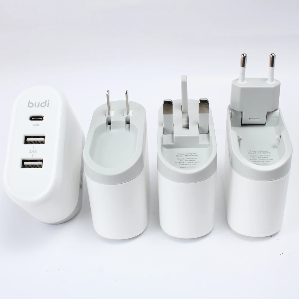 Сетевое зарядное устройство pd 30 Вт usb-c адаптер питания Тип C настенное с источником складная вилка стандарта США Великобритании ЕС Австралии 2