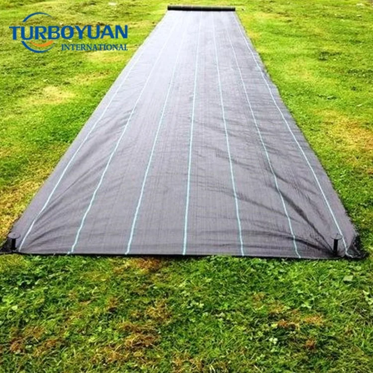 Agrotextil ground cover mesh / garden landscape fabric / green Polypropylene weed control mat to stop grass growing