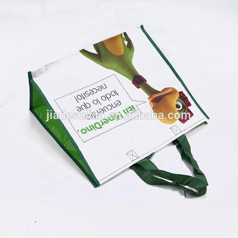 Unique design custom offset printed recycled used lady pp woven bag vietnam