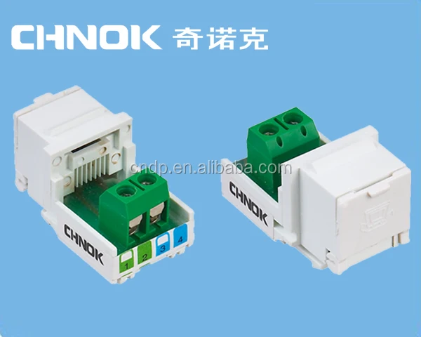 RJ11/RJ12/RJ45 connector telephone 6p2c connector 90 degree Cat3 cable connector