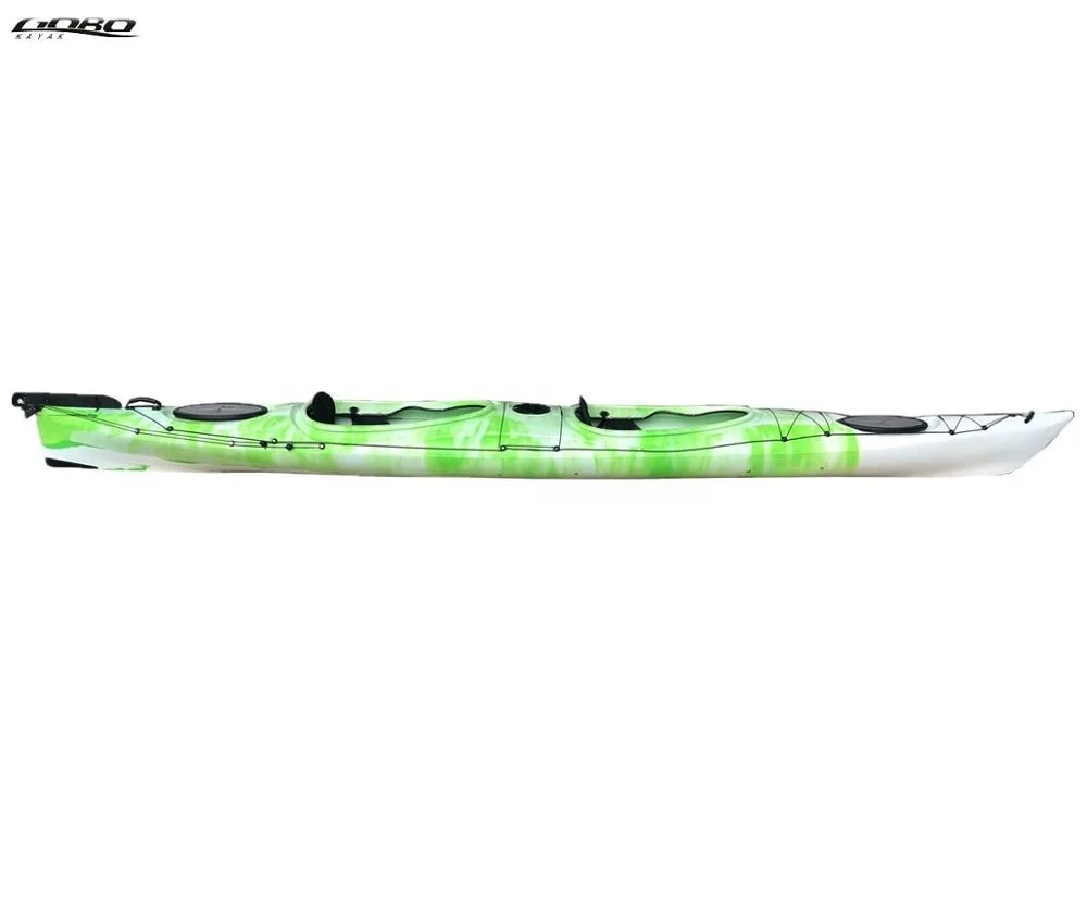 5.2 meters Sea Touring Kayak Double Ocean Kayak  For Sale Plastic Racing Kayak
