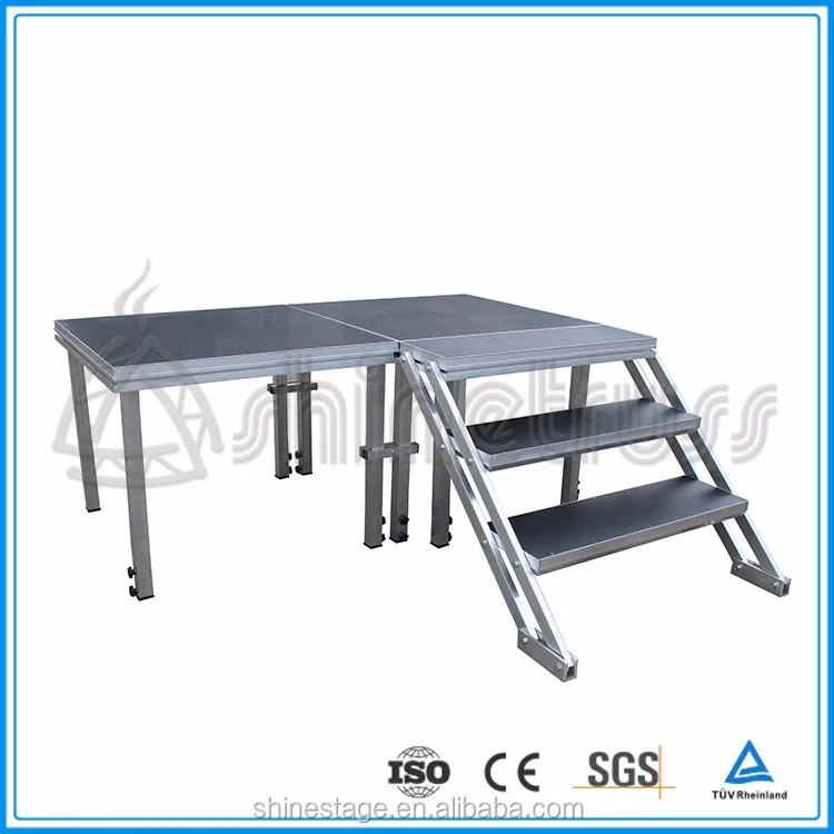 Портативный этап с инвалидной коляске рампы с шасси и ограждений