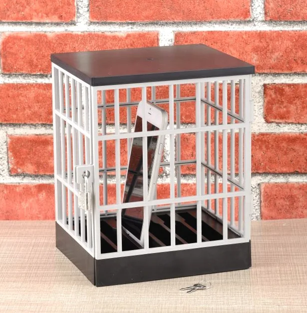 European Patented cell Phone Jail  lock up family time Phones Prison Safe Smartphone Stand Holders Classroom Storage Gadget