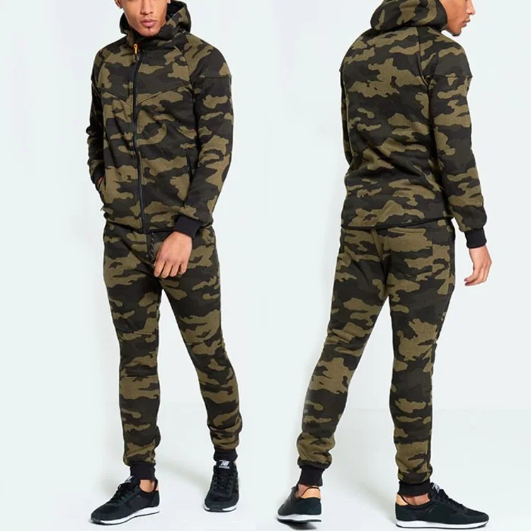 athletic training Men Jogging Sportswear camouflage clothing printed Tracksuit mens clothing