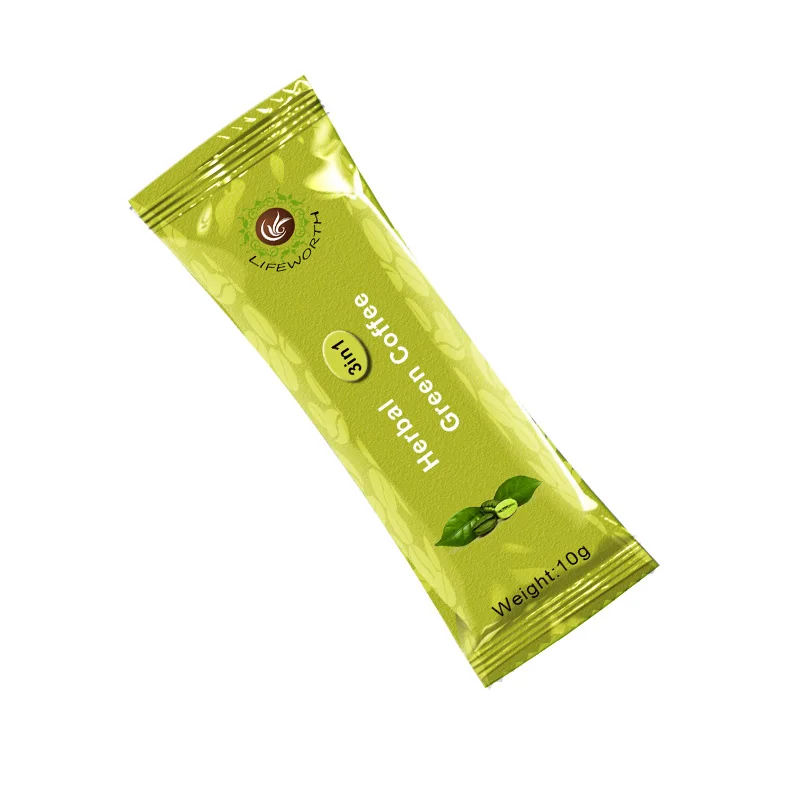 
Lifeworth herbal instant 3 in 1 malaysia flavored slim green coffee 