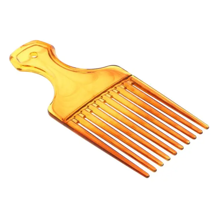 Парикмахерские парикмахерские маленькие пластиковые индивидуальные расческа для волос с принтом афро расческа