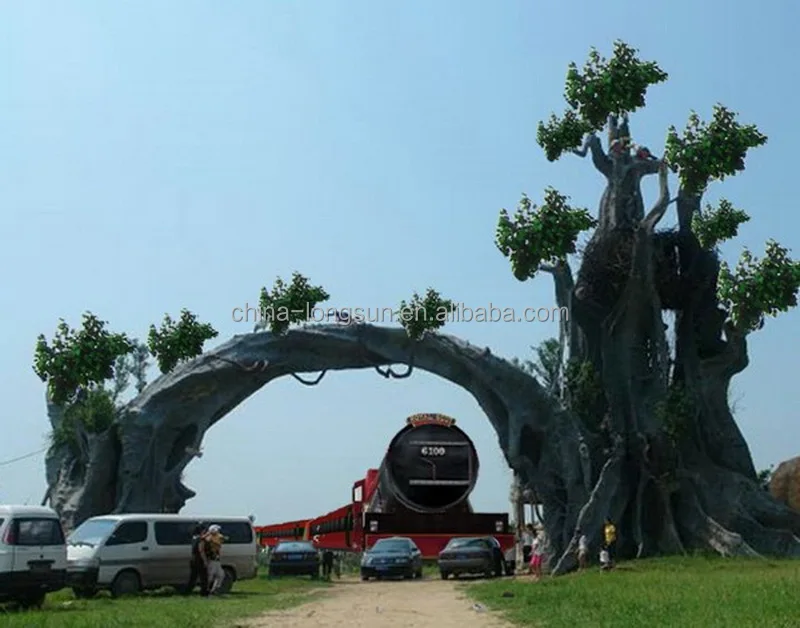 WS16041201 изготовление нестандартного размера сад декоративных высокая подражали fibeglass искусственный фикус деревьев