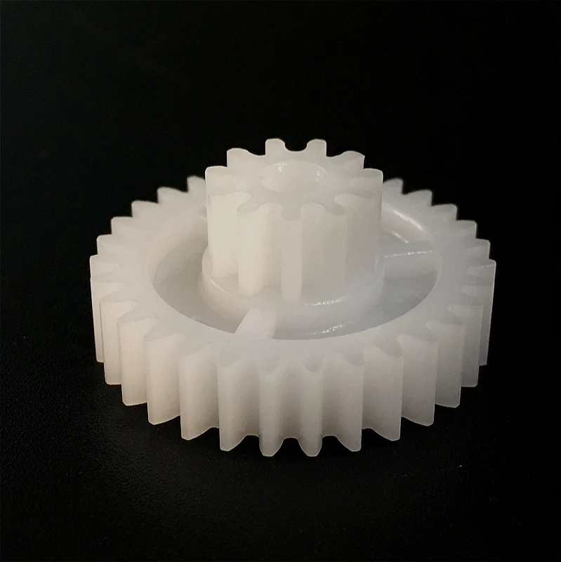 dongguan cnc machining Custom plastic double spur gear engrenagem dupla plastic gears mould