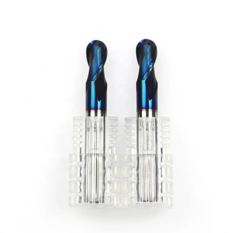 Naco Coating Carbide End Mill For 60 HRC Perfect Cutting Tool D6*50L