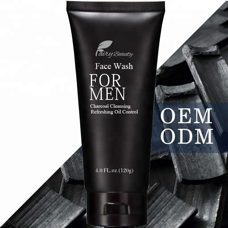 OEM your brand low price rich foaming oil control deep cleansing refreshing bamboo charcoal Facial Cleanser for men