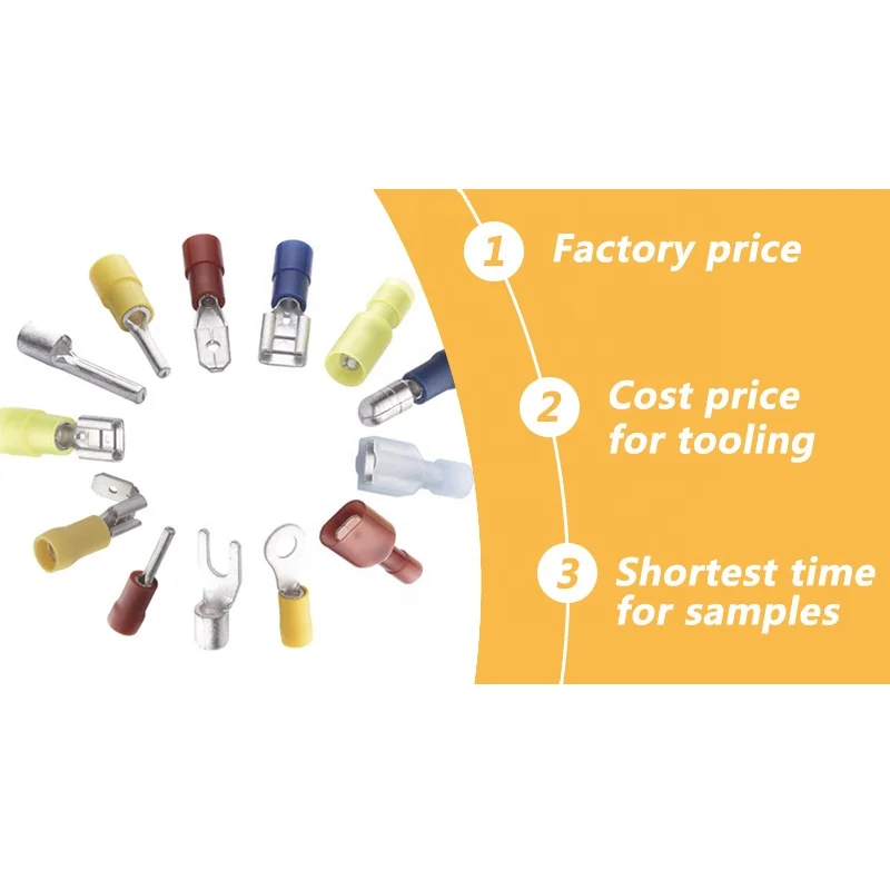 terminales para cable,QWT 4 gauge 6mm 8mm copper tinned Insulated female cable ring fork y terminal lugs crimps connector