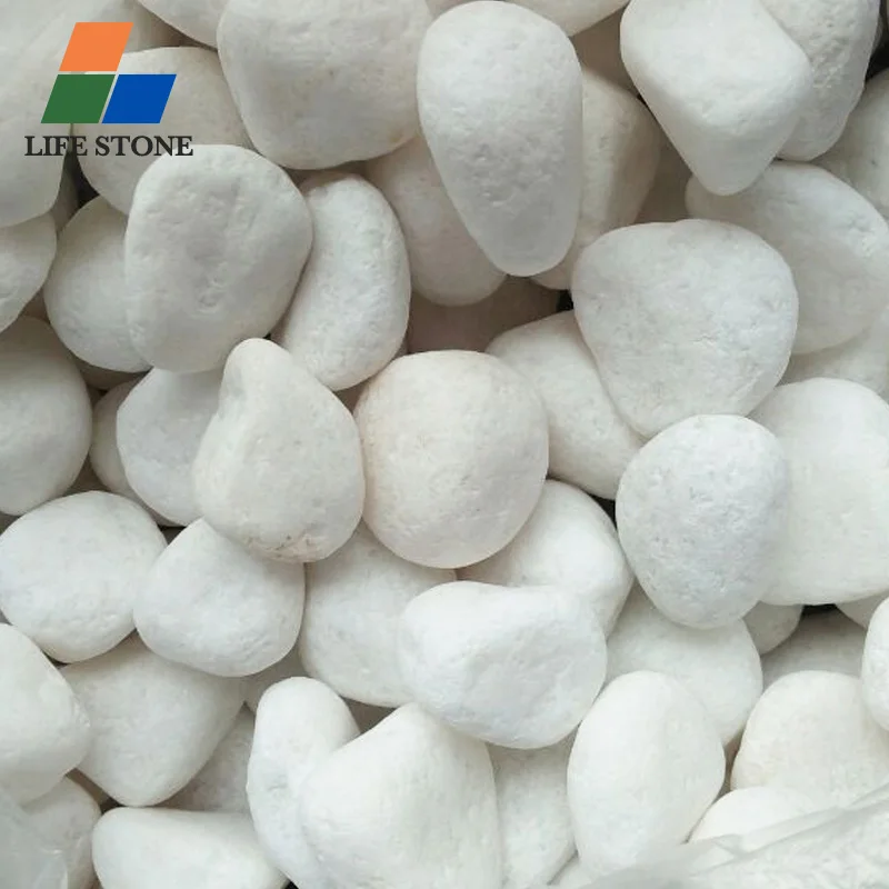 wholesale natural white pebble stone