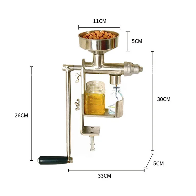 Small manual portable sunflower seed oil extraction sesame oil making press machine for sale