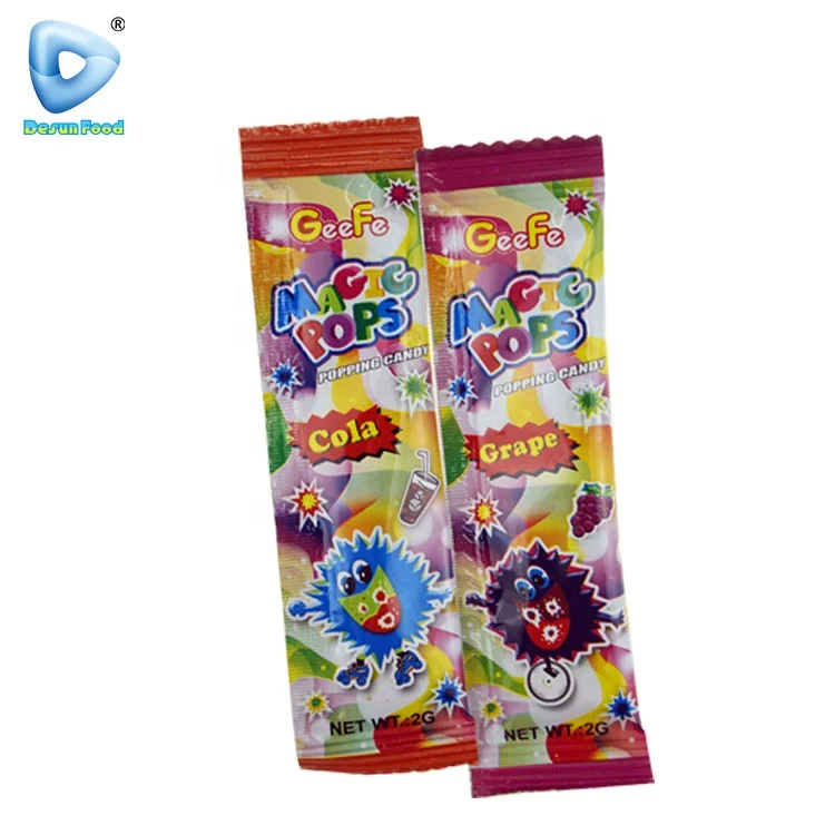 Mix fruit flavor magic pop popping candy manufacturer