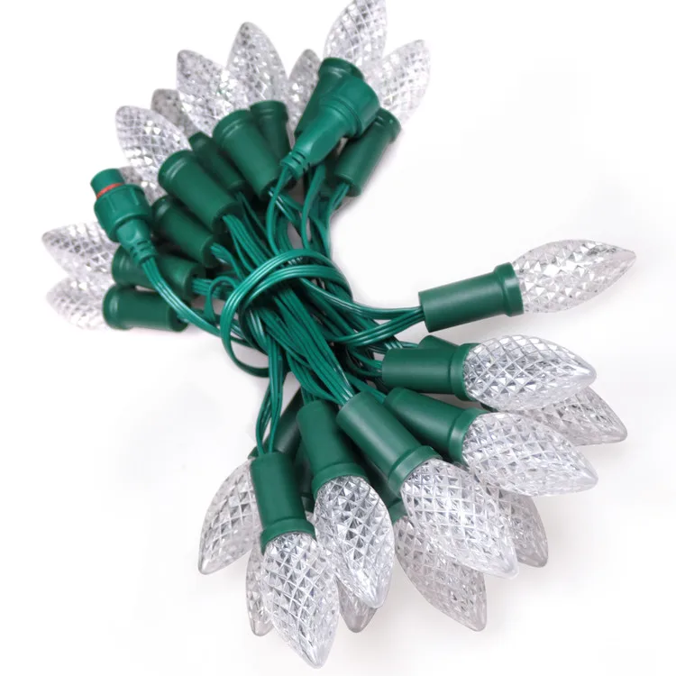 Digital WS2811 Waterproof IP68 Programmable RGB Pixel Individually Addressable C9 Led Christmas Light Bulb