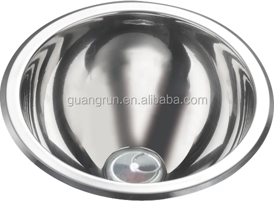 SS304 Round small Hand Wash Basin Kitchen Sink RV sink GR-578