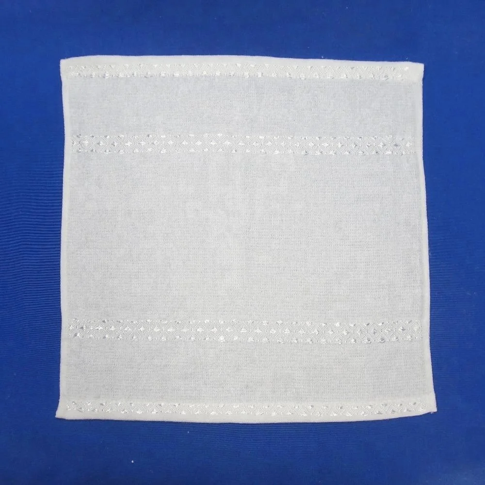 high quality satin viscose cotton disposable airline hot and cold oshibori towel