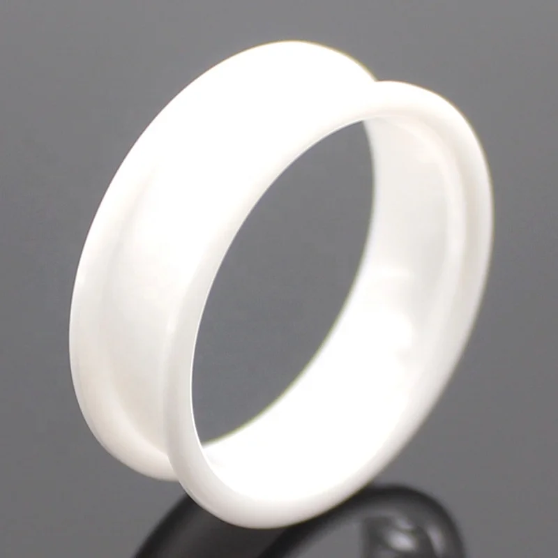 Custom 4mm 6mm 8mm 10mm High Quality White Ceramic Ring Blanks for Inlay