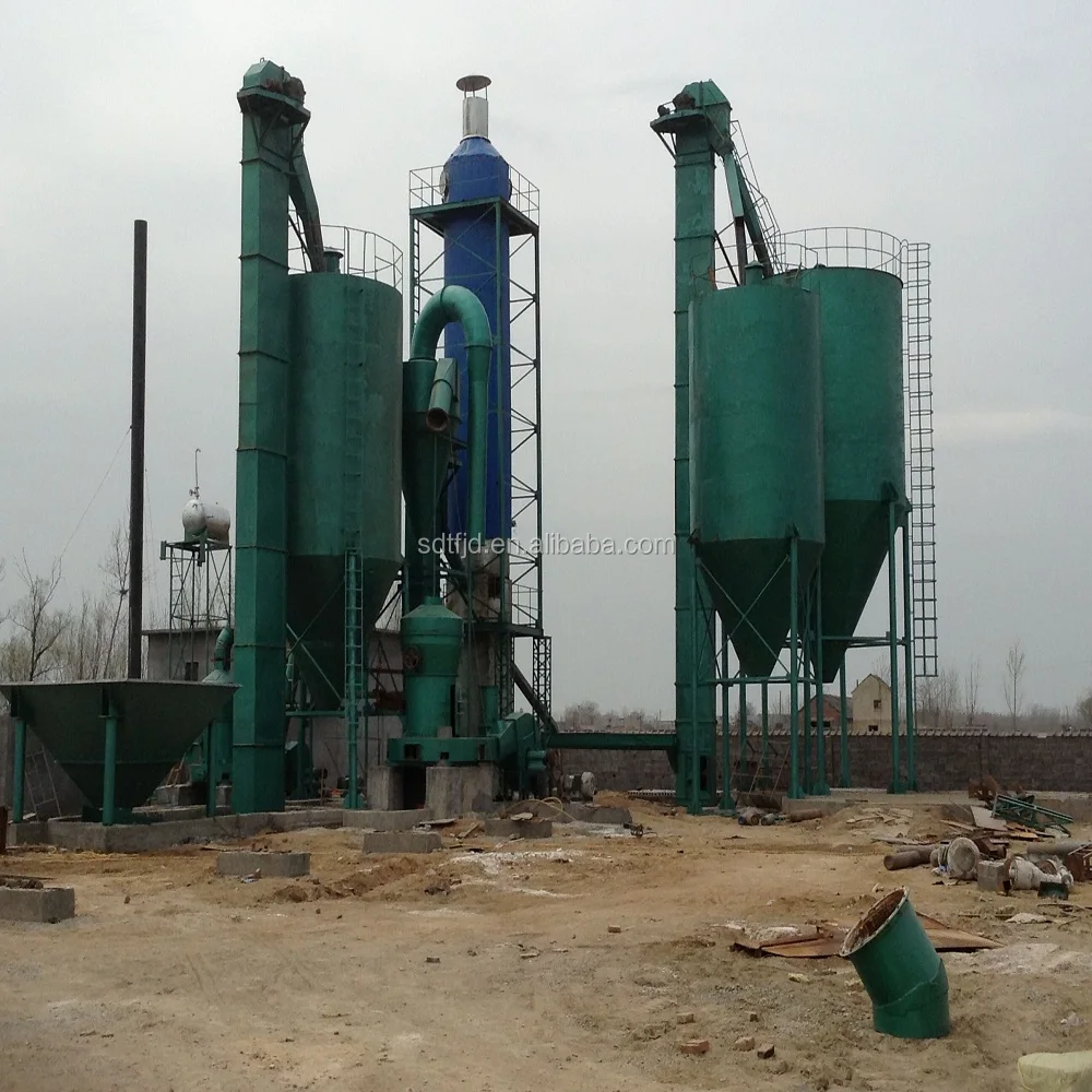 Easy operating natural gypsum powder/plaster of paris making machine