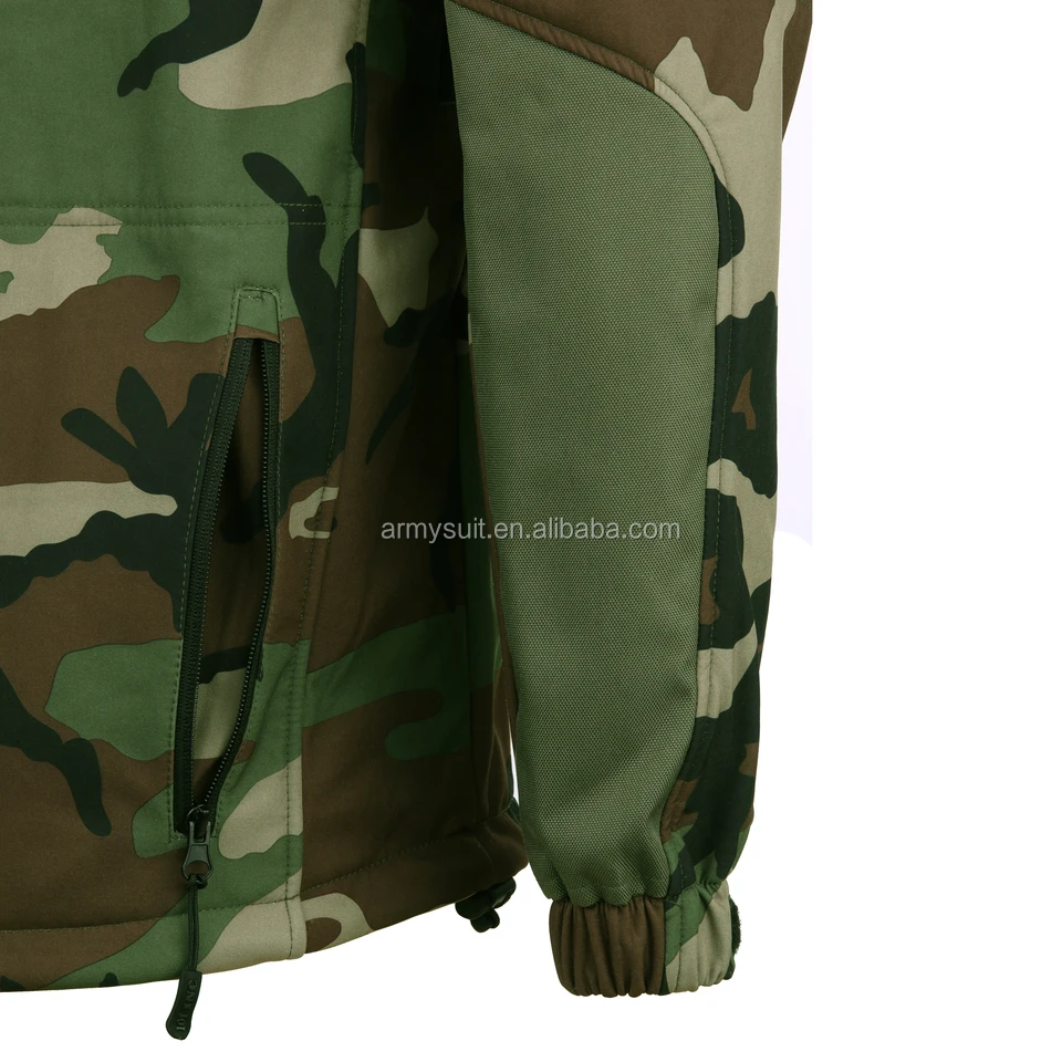 camouflage softshell jacket