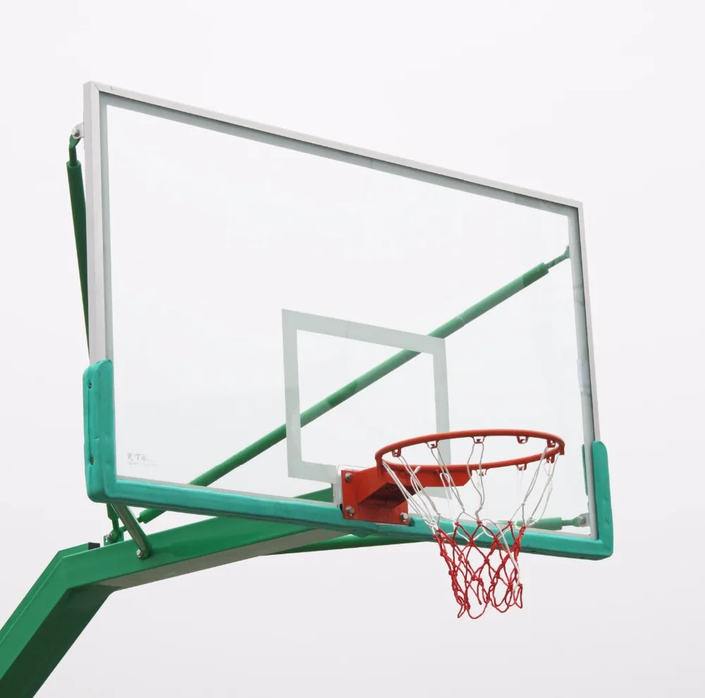 basketball pole and backboard