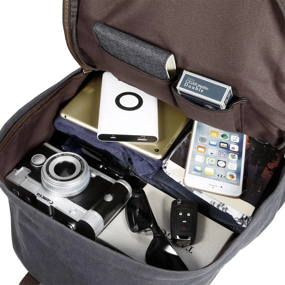 Vintage Canvas Backpack Rucksack Casual Daypacks Bookbags cotton school backpack