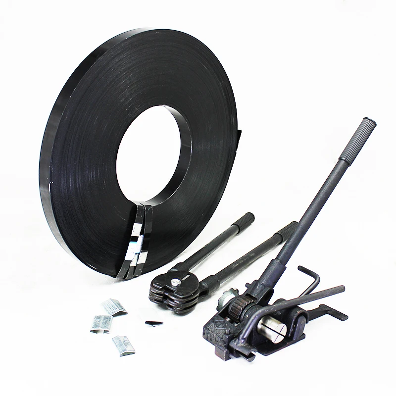 Machine Packing Application and 25mm Steel Q235 Material cold rolled black steel strapping for packing