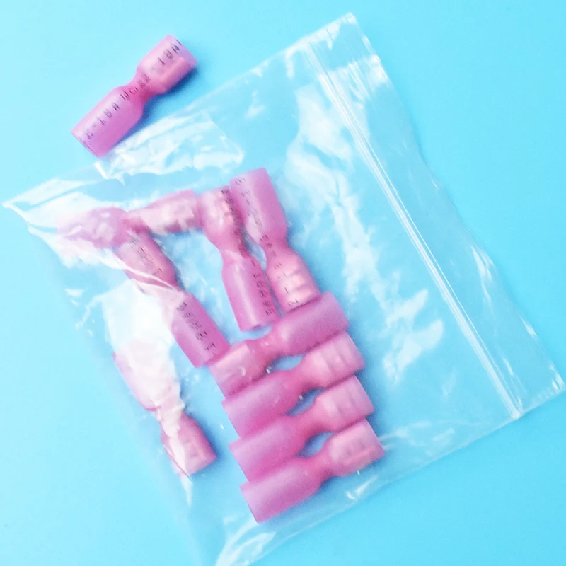 QWT 220pcs Fully Insulated Electrical Crimp Heat Shrink Female And Male Terminals Waterproof Splice Butt Connectors Kit