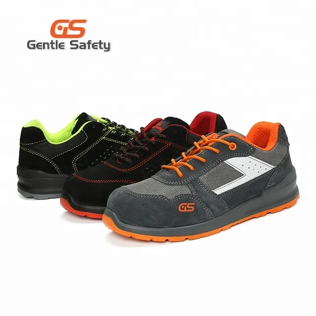 Customized Sports Safety Jogger Shoes ,Steel Toe Shoes Red