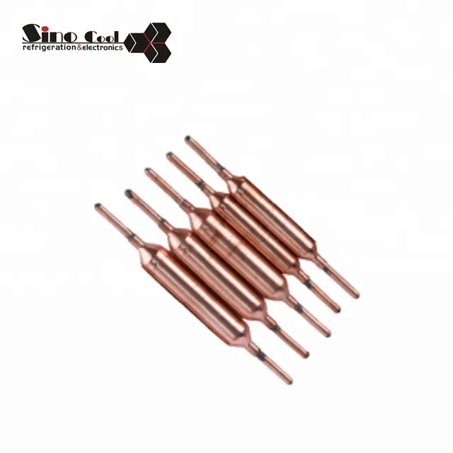 drying refrigerant r404a r410 r134a 1/4 filter driers with acces valves refrigeration filter drier Copper Drier Filter