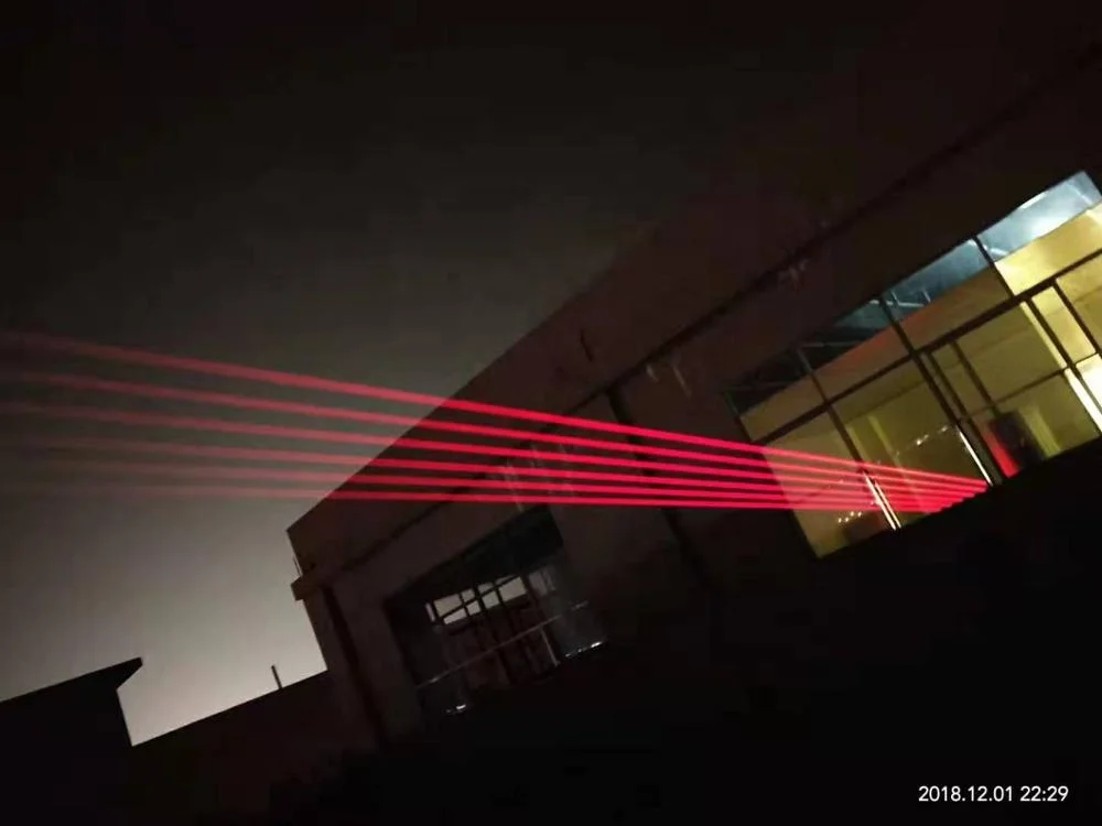 Night club bar hot selling dmx512 control 500mw*6 eye red beam laser bar 6 Heads beam Laser Light for stage