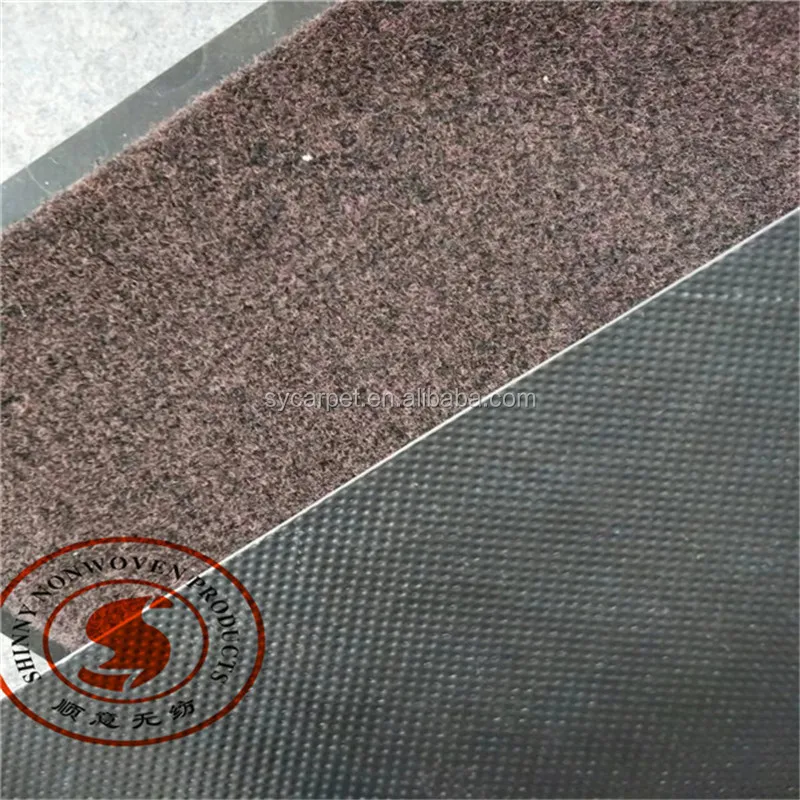 Hot sale non-woven needle felt velour jacquard 100% polyester carpet for event