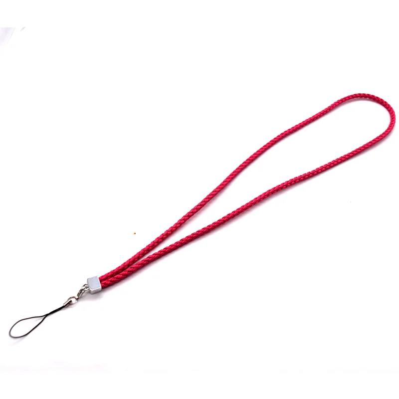 
Hot selling light leather round neck lanyard for girls 