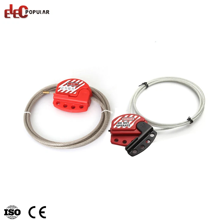 OEM Custom Different Length Impact Resistant Plastic PC Retractable Safety Cable Lockout