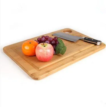 Rectangular food grade bamboo cutting board wholesale