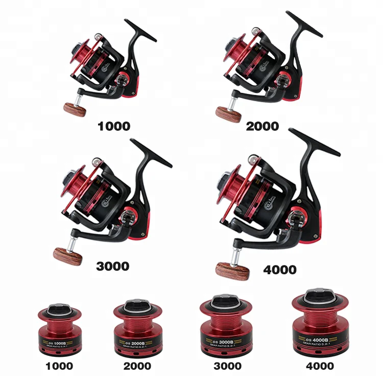 1000/2000/3000/4000 4+1BB Foldable Metal Spinning Fishing Wheel 5.2:1 Fishing tackle Spinning Reel Feeder Carp Fishing reel